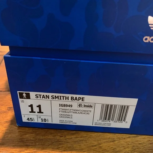 BAPE X ADIDAS STAN SMITH SHOES - Picture 3 of 5